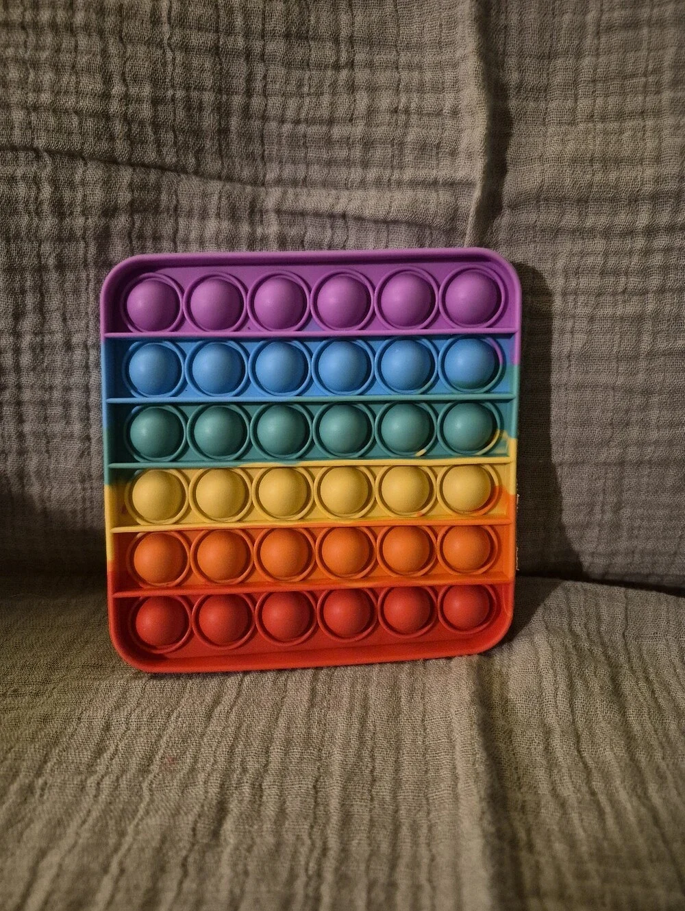 4 Rainbow Pop-It Fidget Toys - Colorful Stress Relief - A